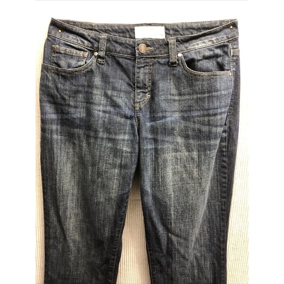 Maurice’s Denim Jeans Size 7/8 Long Taylor Boot Distressed - Picture 1 of 16